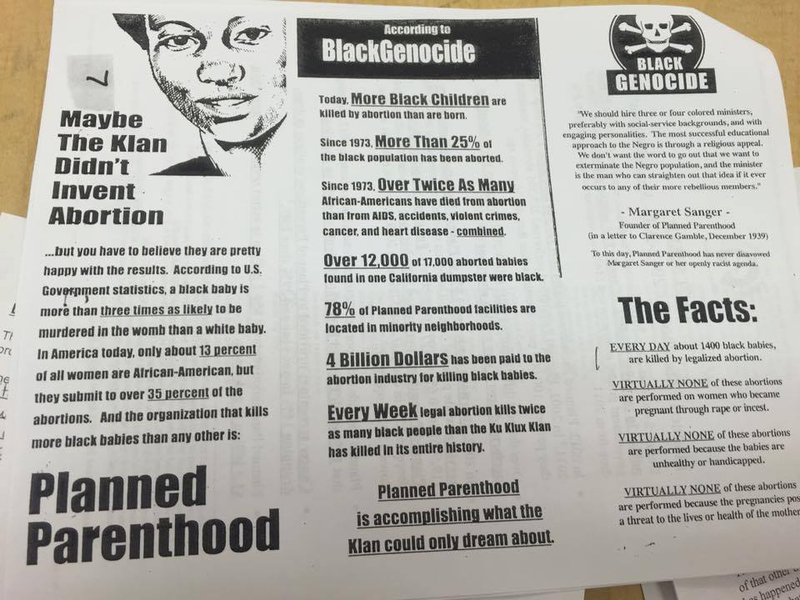 Illustration for article titled Catholic School Teacher Faces Backlash Over Flyer Comparing Planned Parenthood to the KKK